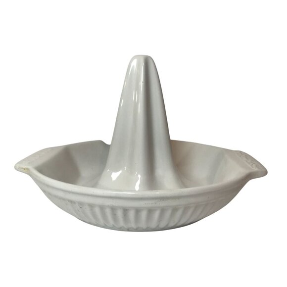 Upright Chicken Roaster White Glazed Stoneware Oven Baking Dish Römertopf - Picture 5 of 11